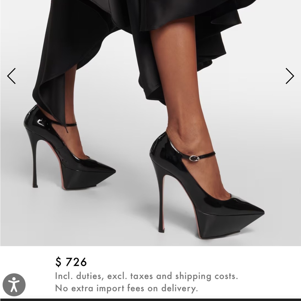 AMINA MUADDI
Yigit patent leather platform pumps
Size 39 1/2
